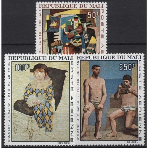 Mali 1967 Gemälde von Pablo Picasso Der Vogelkäfig, Paul, 146/48 postfrisch