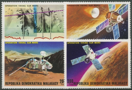 Madagaskar 1976 Raumfahrt Marssonde Viking 814/17 postfrisch