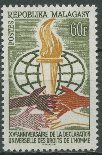Madagaskar 1963 15 Jahre Verkündung der Menschenrechte 518 postfrisch