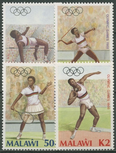 Malawi 1988 Olympische Sommerspiele Seoul Tennis Speer 497/00 postfrisch