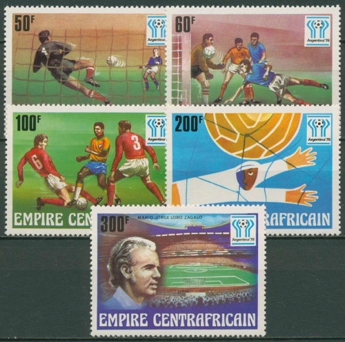 Zentralafrikanische Republik 1977 Fußball-WM in Argentinien 513/17 postfrisch