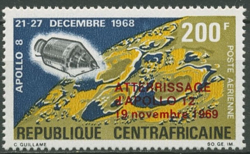 Zentralafrikanische Republik 1970 Apollo 12 Mondlandung 215 postfrisch