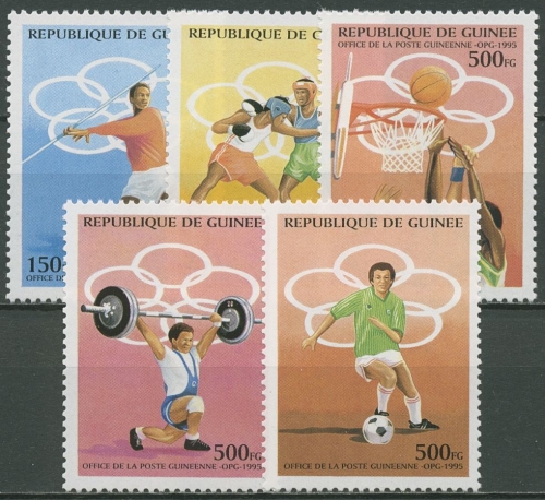 Guinea 1995 Olympische Spiele Atlanta Boxen Basketball 1521/25 postfrisch