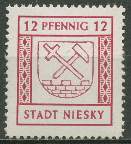 Niesky (Oberlausitz) 1945 Freimarke 4 postfrisch