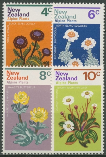 Neuseeland 1972 Neuseeländische Bergblumen 584/87 postfrisch
