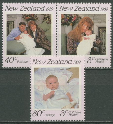 Neuseeland 1989 Gesundheit Prinz Andrew und Familie 1081/83 postfrisch