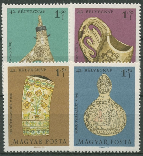 Ungarn 1969 Ungarische Holzschnitzerei 2528/31 A postfrisch