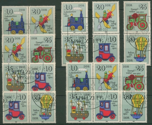 DDR 1980 Historisches Spielzeug 2566/71 ZD alle Kombinationen gest. (SG31269)