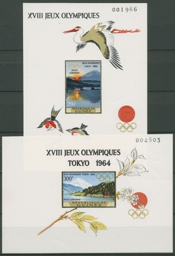 Guinea 1965 Olympische Sommerspiele in Tokio Block 5/6 B postfrisch (C28958)