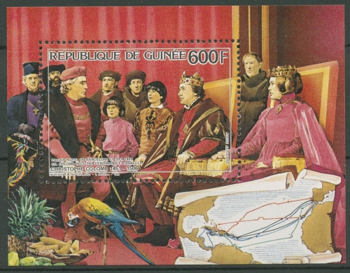 Guinea 1986 Christoph Kolumbus, König Ferdinand Block 229 A postfrisch (C28962)