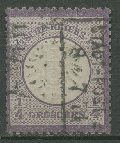 Deutsches Reich 1872 Adler mit gr. Brustschild (größere Marke) 16 gestempelt