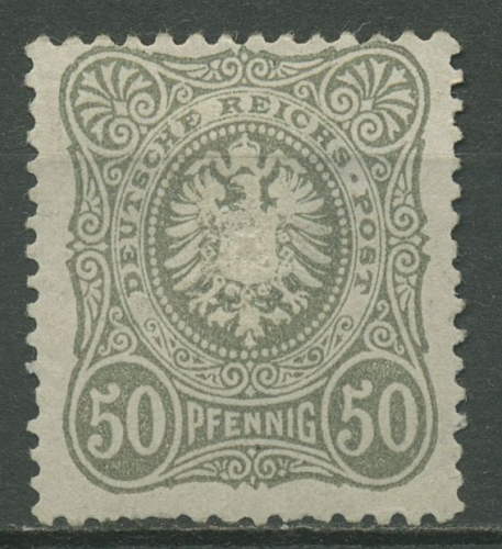 Deutsches Reich 1880 PFENNIG 44 I a mit Falz geprüft, Mängel