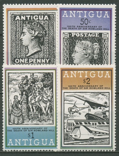 Antigua 1979 Postmeister Rowland Hill 529/32 postfrisch