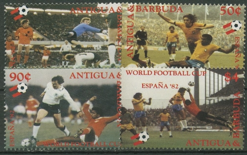 Antigua & Barbuda 1982 Fußball-WM Spanien 659/62 A postfrisch