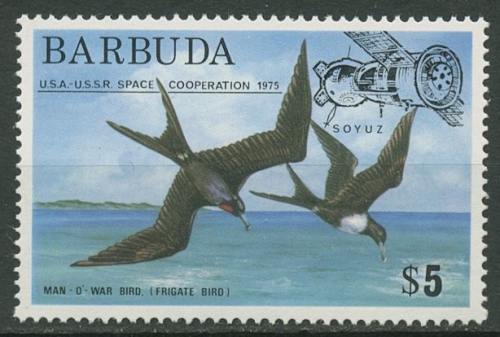 Barbuda 1975 Raumfahrt Apollo-Sojus Fregattvogel 228 postfrisch
