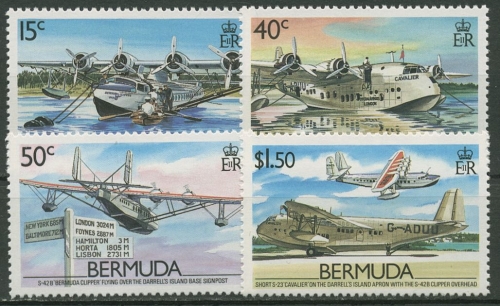 Bermuda-Inseln 1987 Flugverbindung mit Bermuda Flugzeuge 513/16 postfrisch
