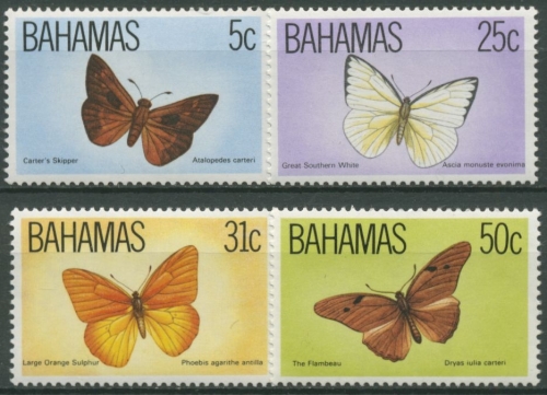 Bahamas 1983 Insekten Schmetterlinge 541/44 postfrisch