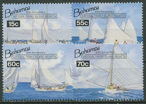 Bahamas 1994 Insel-Regatta Segelboote 834/37 postfrisch