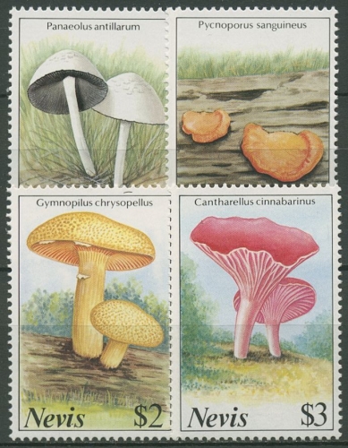 Nevis 1987 Pilze 475/78 postfrisch