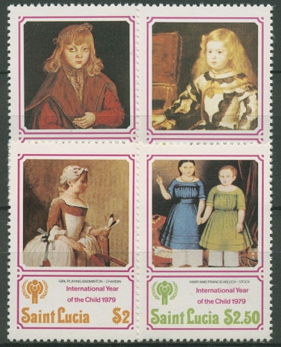 St. Lucia 1979 Jahr des Kindes Gemälde 462/65 postfrisch