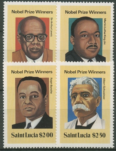 St. Lucia 1980 Nobelpreisträger 494/97 postfrisch