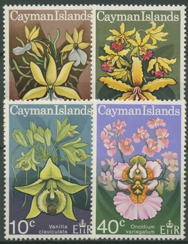 Cayman-Islands 1971 Pflanzen Blumen Orchideen 286/89 postfrisch