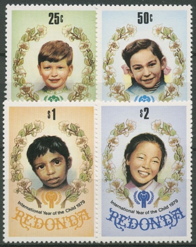 Antigua - Redonda 1979 Jahr des Kindes Kinderporträts 30/33 postfrisch