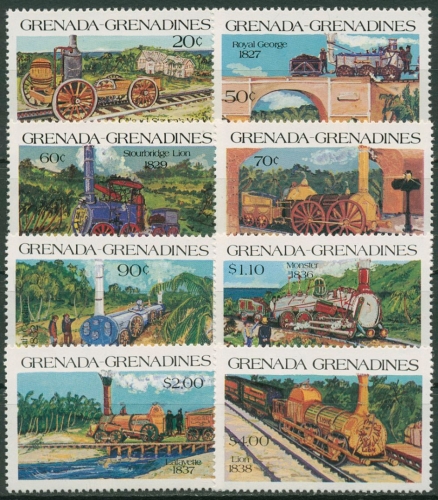 Grenada-Grenadinen 1984 Lokomotiven 629/36 postfrisch
