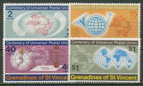 St. Vincent - Grenadinen 1974 Weltpostverein UPU 24/27 postfrisch