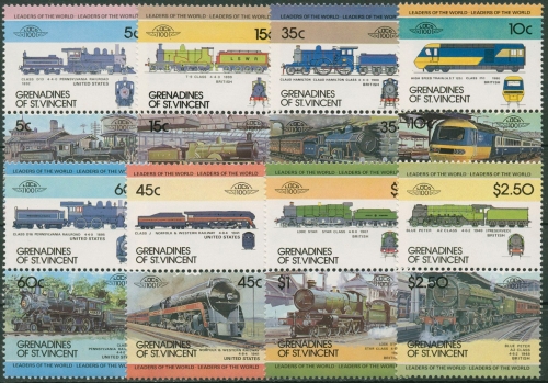 St. Vincent - Grenadinen 1984 Lokomotiven 284/99 postfrisch