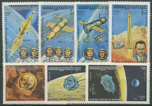 Kambodscha 1984 Raumfahrt 560/66 postfrisch