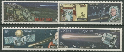 Laos 1986 Halleyscher Komet 936/42 ZD postfrisch