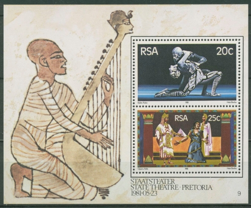 Südafrika 1981 Eröffnung des Staatsthesters Block 11 postfrisch (C29119)