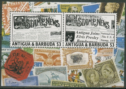 Antigua & Barbuda 1993 Philatelistenzeitung Block 261 postfrisch (C95737)