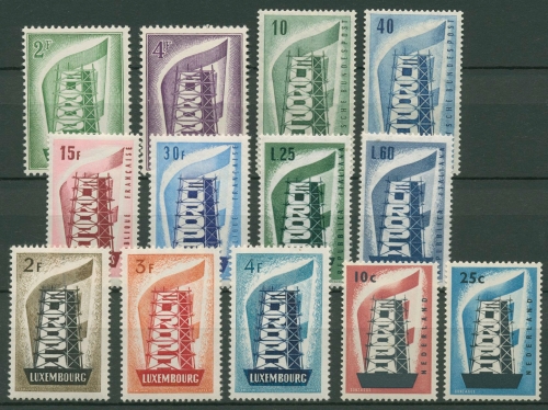 EUROPA CEPT Jahrgang 1956 postfrisch komplett (6 Länder) (SG18771)