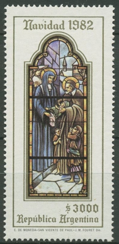 Argentinien 1982 Weihnachten Kirchenfenster 1612 postfrisch
