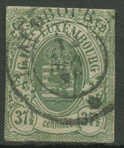 Luxemburg 1859 Staatswappen10 gestempelt