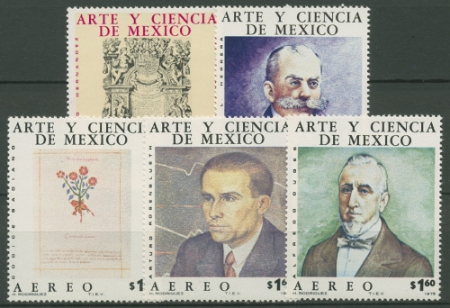 Mexiko 1975 Kunst Wissenschaft 1478/82 postfrisch
