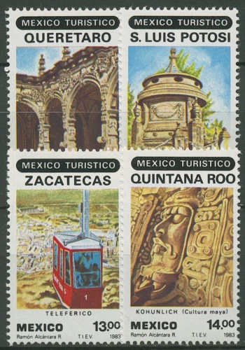 Mexiko 1983 Tourismus Sehenswürdigkeiten 1865/68 postfrisch