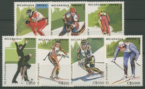 Nicaragua 1989 Olympia Winterspiele Albertville´92 2951/57 postfrisch