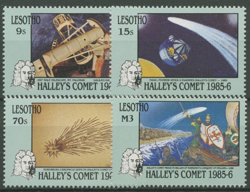 Lesotho 1986 Halleyscher Komet Galilei 570/73 postfrisch