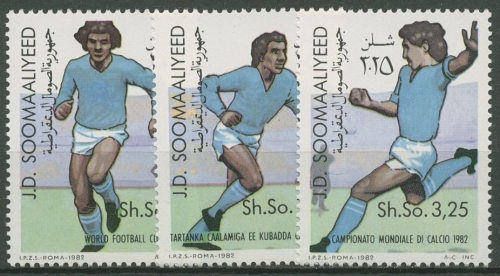 Somalia 1982 Fußballweltmeisterschaft Spanien 315/17 postfrisch