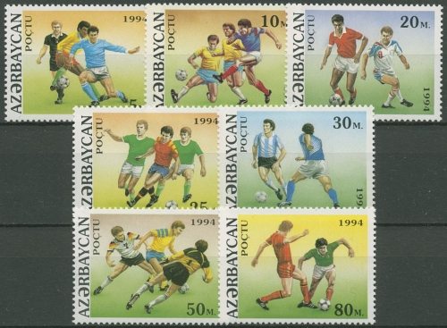 Aserbaidschan 1994 Fussball-WM USA 140/46 postfrisch