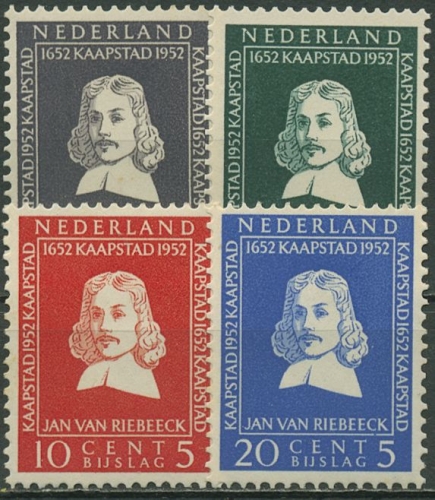 Niederlande 1952 Riebeeck in Südafrika Kapstadt 583/86 postfrisch