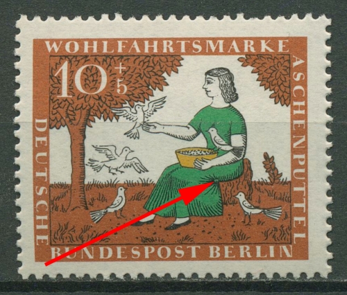 Berlin 1965 Wohlfahrt mit seltenem Plattenfehler 266 I postfrisch