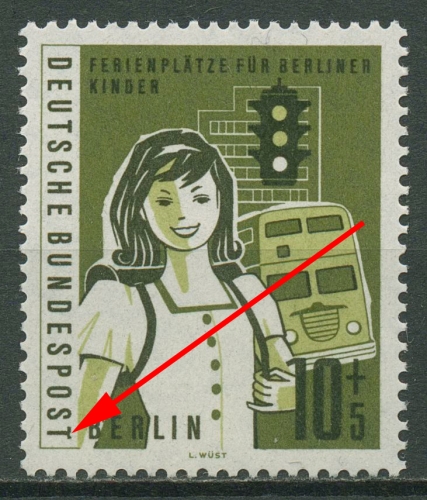 Berlin 1960 Kinder mit Plattenfehler 194 f 22 postfrisch