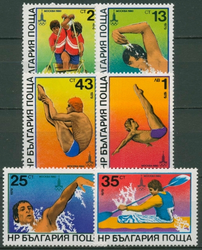 Bulgarien 1979 Olympia Sommerspiele Moskau´80 2840/45 postfrisch
