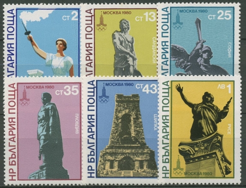 Bulgarien 1980 Olympia Sommerspiele Moskau 2894/99 postfrisch