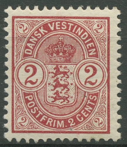 Dänisch Westindien 1903 Reichswappen 27 mit Falz