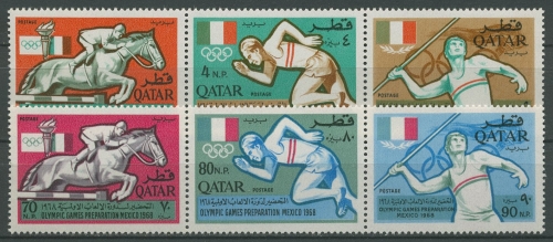 Qatar 1966 Olympische Spiele Mexiko 135/40 A ZD postfrisch (C18921)